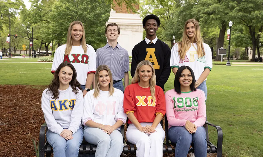 Members of OFSL organizations on the quad